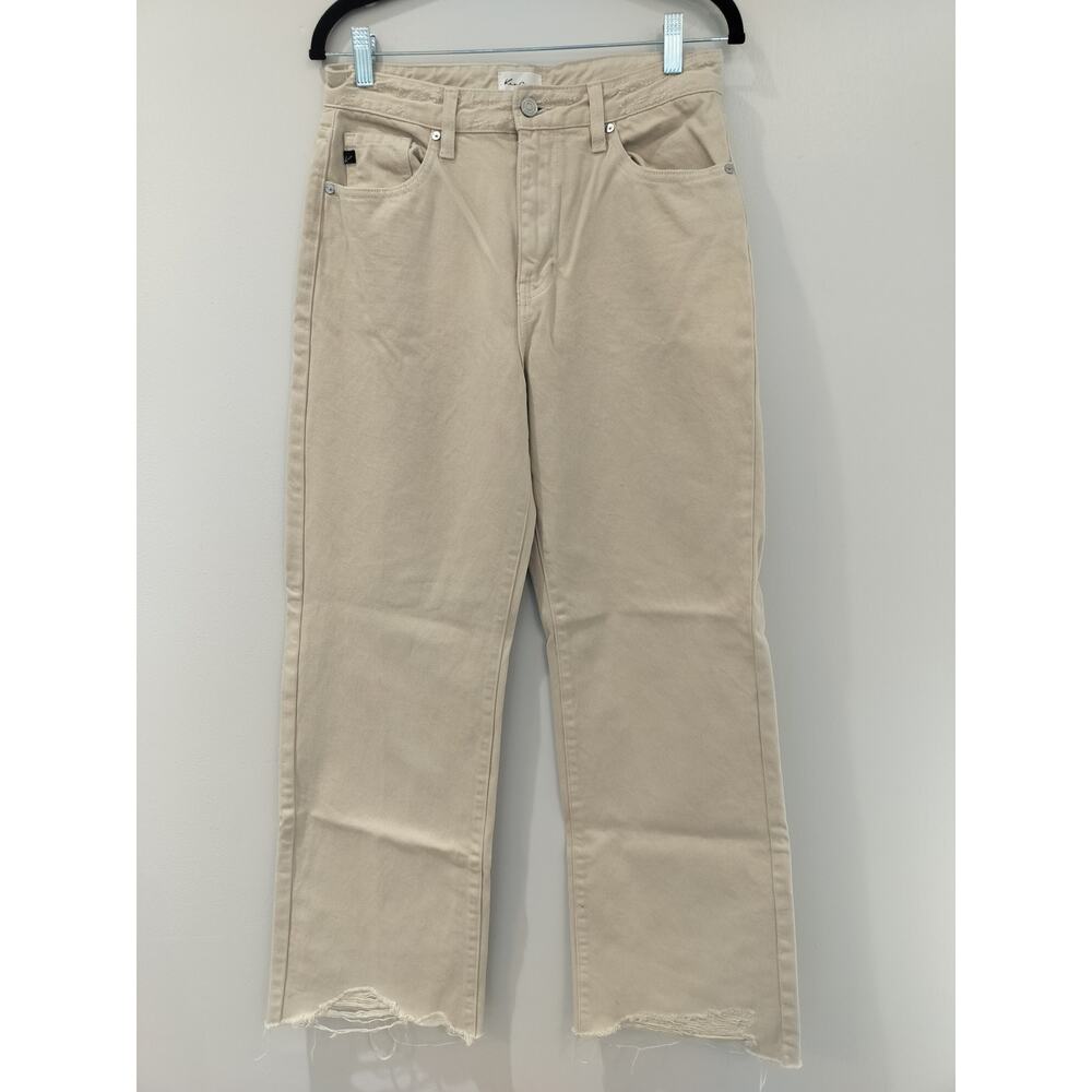 KanCan KC7452CM Jeans Size 5/26 Ultra High Rise 90s Flare Cream